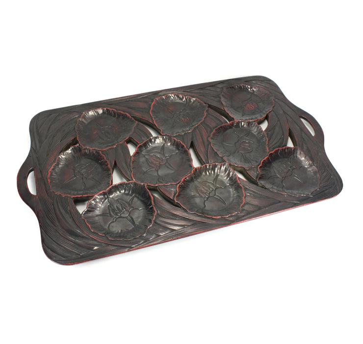 Japanese Lacquerware Tray, c. 1930s. 61cm x 35cm.