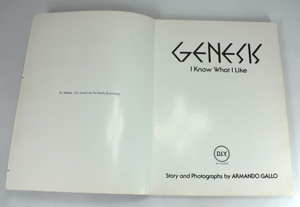 Genesis; I Know What I Like, by Armando Gallo, 1980