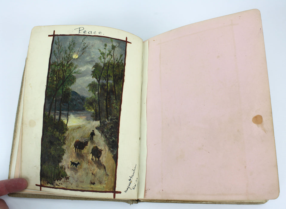 Album with 72 Original Works of Art and Prose, 1912-1925. Artists' Book.