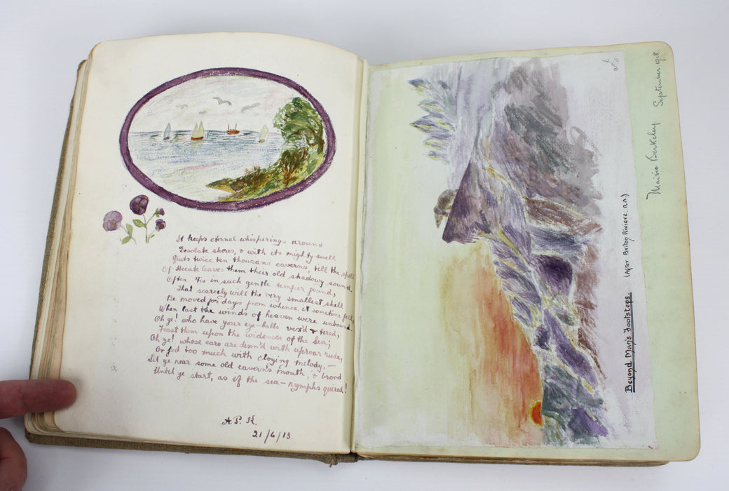 Album with 72 Original Works of Art and Prose, 1912-1925. Artists' Book.