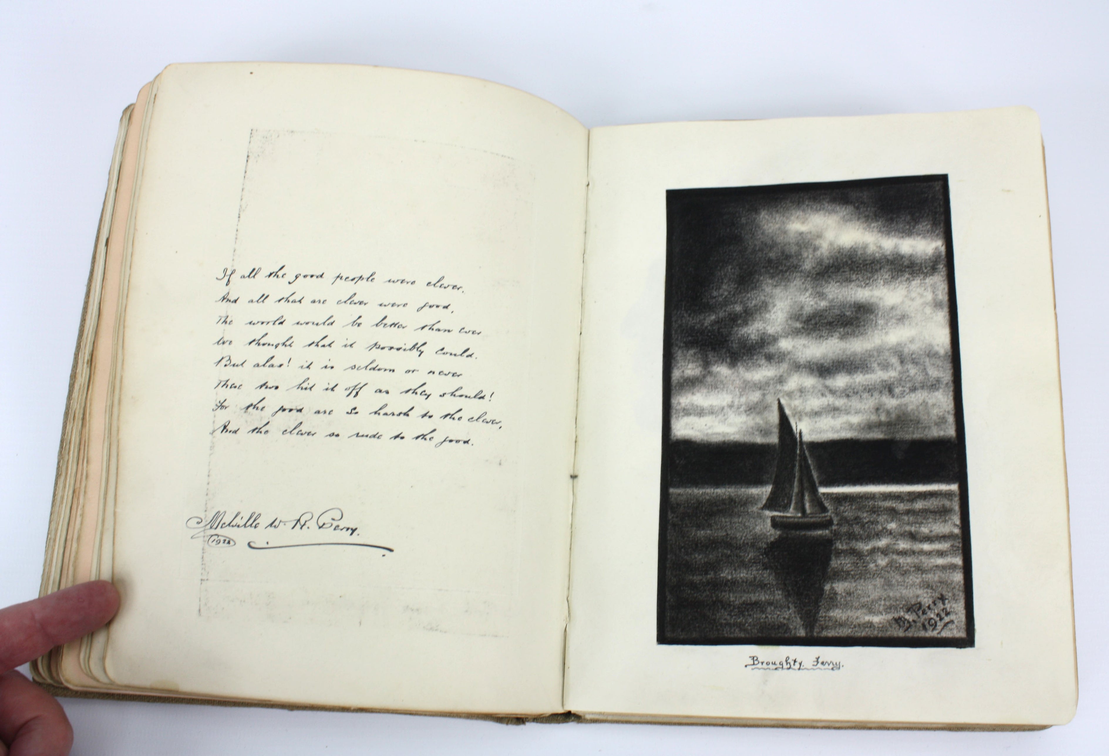 Album with 72 Original Works of Art and Prose, 1912-1925. Artists' Boo ...