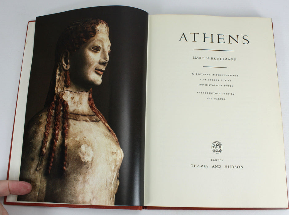 Athens by Martin Hurlimann, Rex Warner, 1957, William St Clair inscription