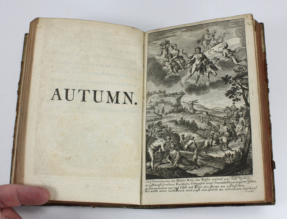 B H Brockes translation of James Thomson's The Seasons, 1745. Jahres-Zeiten des Herrn Thomson
