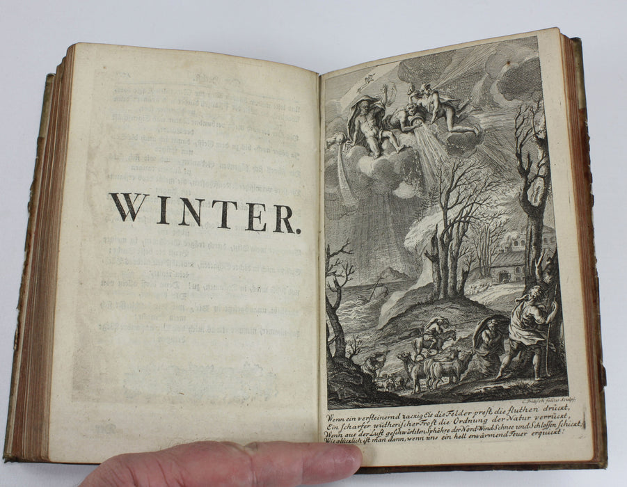 B H Brockes translation of James Thomson's The Seasons, 1745. Jahres-Zeiten des Herrn Thomson