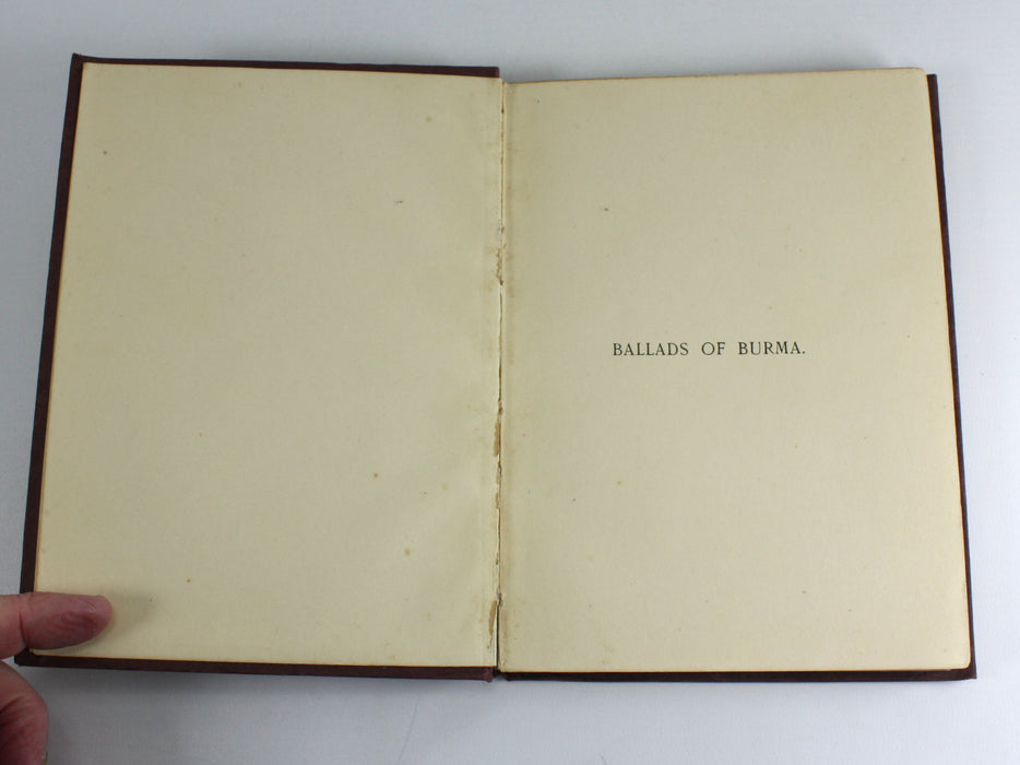 Ballads of Burma by "Oolay", 1912