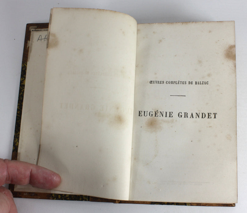 Scenes de Province; Eugenie Grandet, Honore de Balzac, 1866