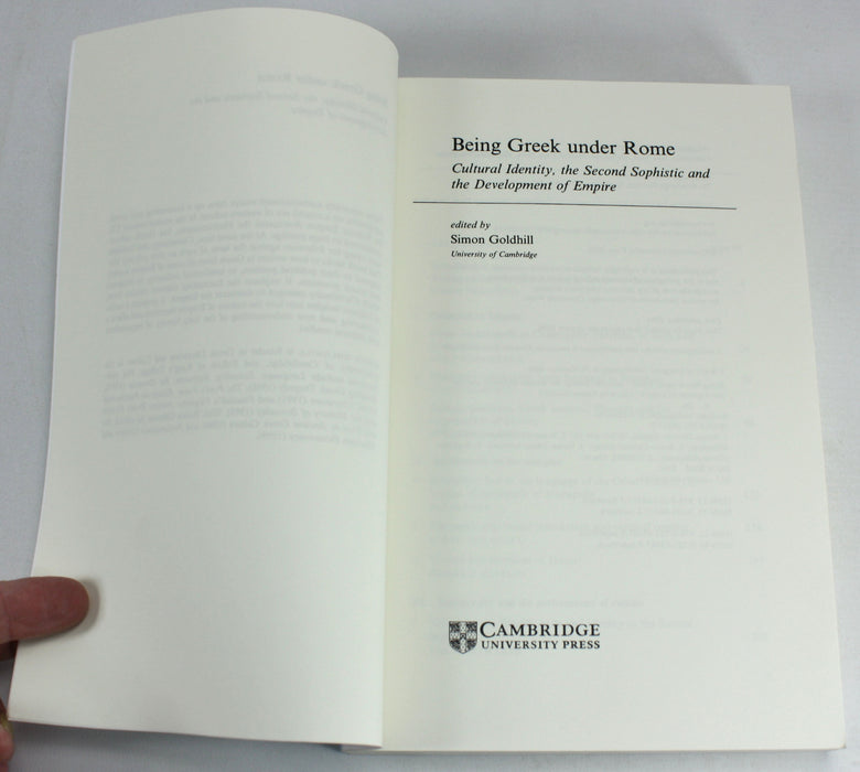 Being Greek Under Rome, Simon Goldhill, Cambridge University Press