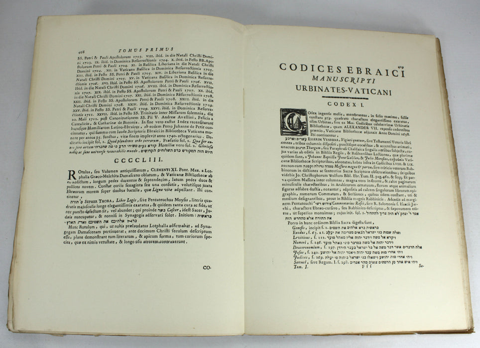 Bibliothecae Apostolicae Vaticanae Codicum Manuscriptorum Catalogus, Assemanus, 3 Volumes Complete, 1926-1930.