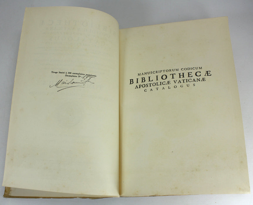 Bibliothecae Apostolicae Vaticanae Codicum Manuscriptorum Catalogus, Assemanus, 3 Volumes Complete, 1926-1930.
