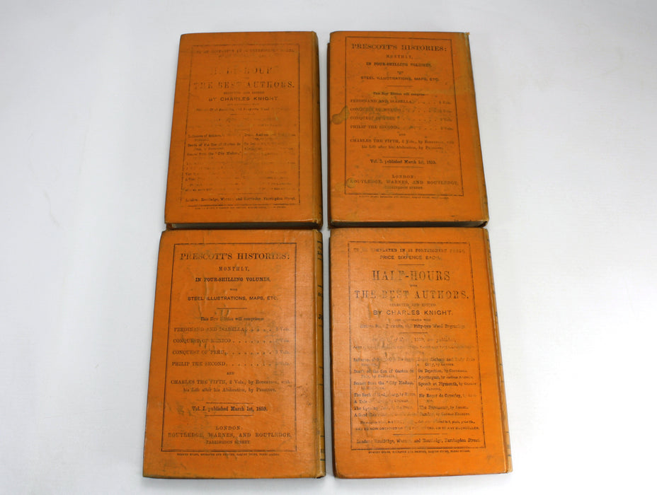 Boswell's Life of Johnson, Illustrated, 4 Volumes complete, Routledge, 1857-67