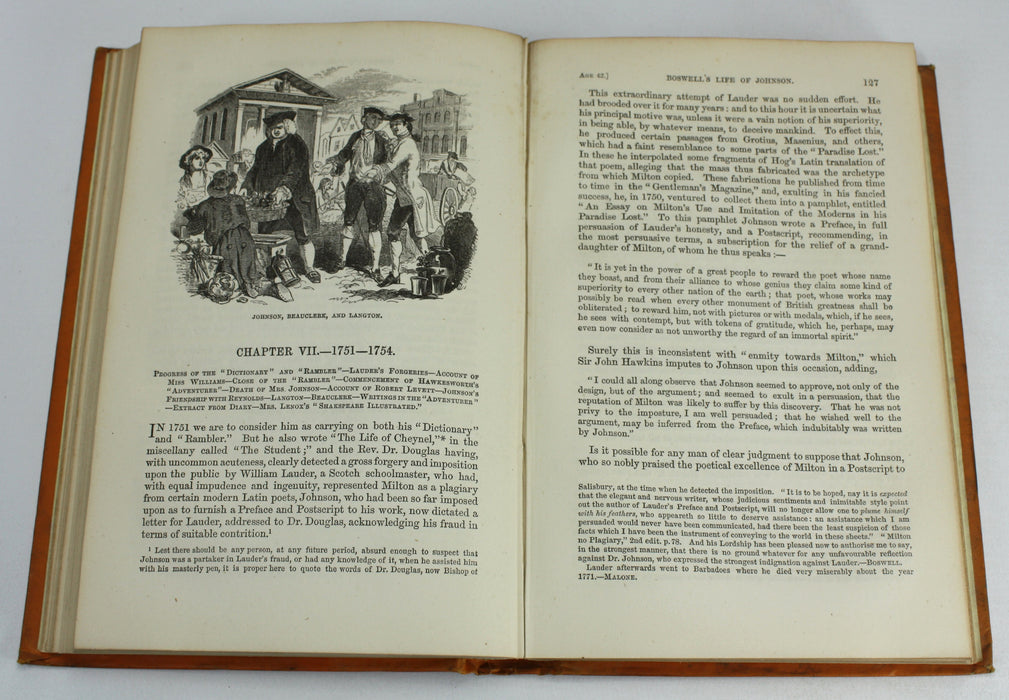 Boswell's Life of Johnson, Illustrated, 4 Volumes complete, Routledge, 1857-67