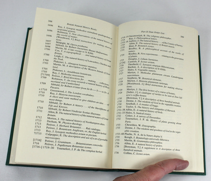 British Natural History Books 1495-1900, R.B. Freeman, 1980