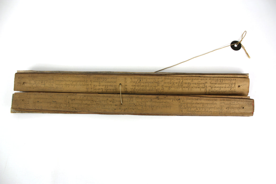 Buddhist Palm Leaf manuscript - Dehong Dai language, Northern Thailand/Burma/Yunnan Province