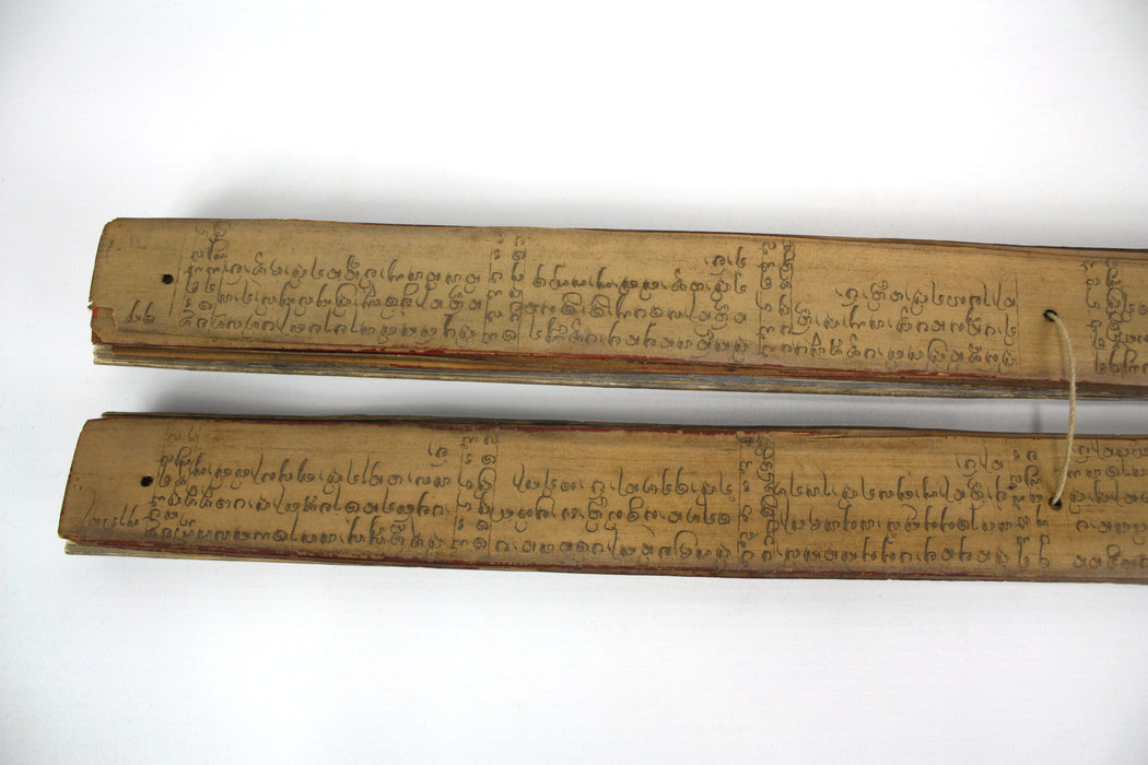 Buddhist Palm Leaf manuscript - Dehong Dai language, Northern Thailand/Burma/Yunnan Province