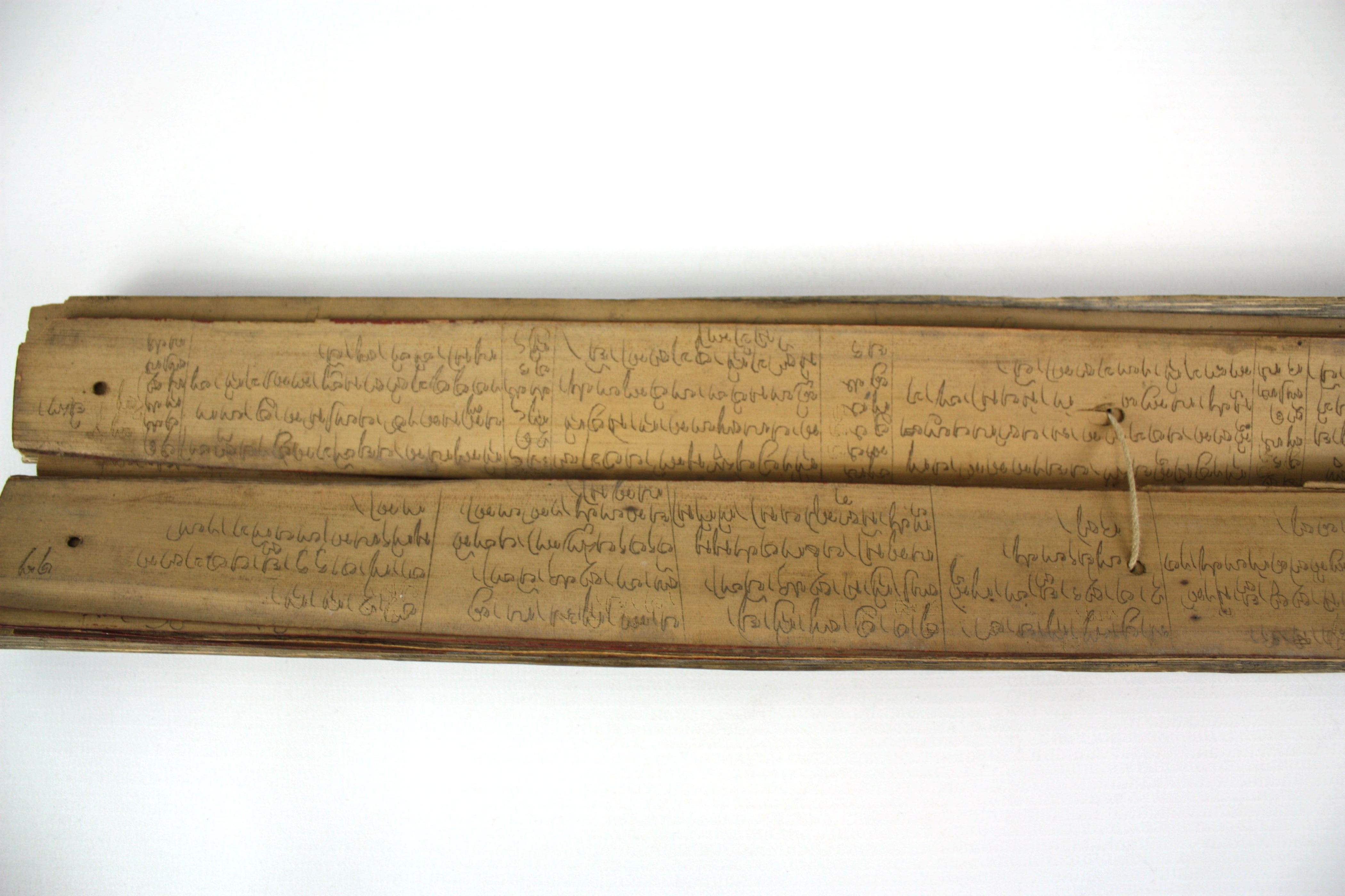 Dai Language Script Buddhist Palm Leaf manuscript - Dehong Dai language, Northern Thailand ...