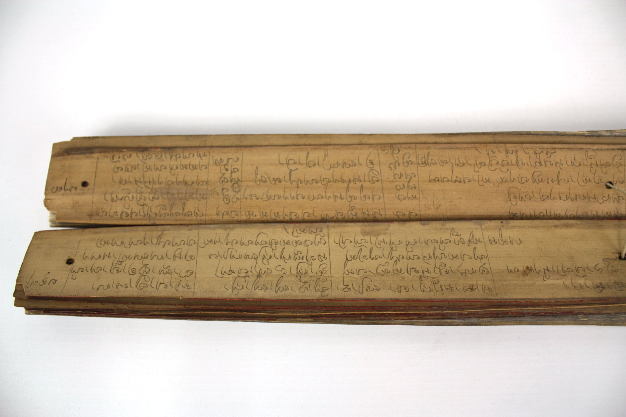 Dai Language Script Buddhist Palm Leaf manuscript - Dehong Dai language, Northern Thailand ...