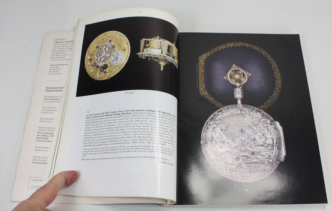 Christie's Fingask Castle, Rait, By Perth, April 1993, auction catalogue
