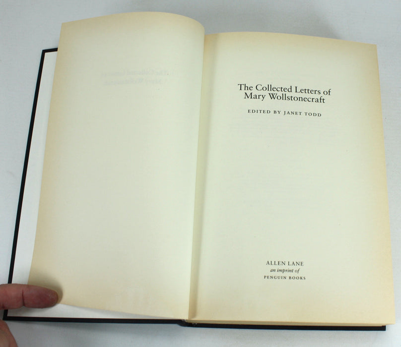 Collected Letters of Mary Wollstonecraft, Janet Todd, Allen Lane, 2003