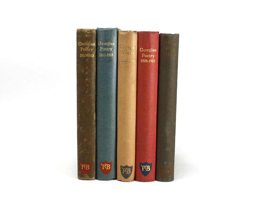 A Collection of Georgian Poetry, 5 Vols, 1911-1933. Poetry Bookshop, London.