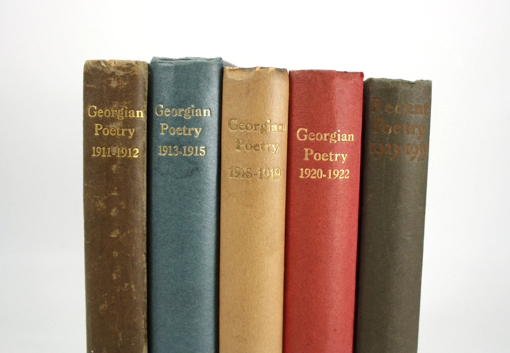 A Collection of Georgian Poetry, 5 Vols, 1911-1933. Poetry Bookshop, London.