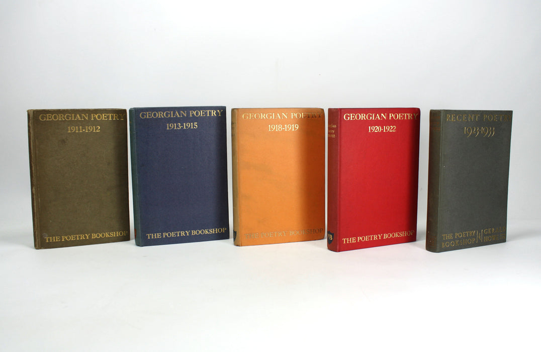 A Collection of Georgian Poetry, 5 Vols, 1911-1933. Poetry Bookshop, London.