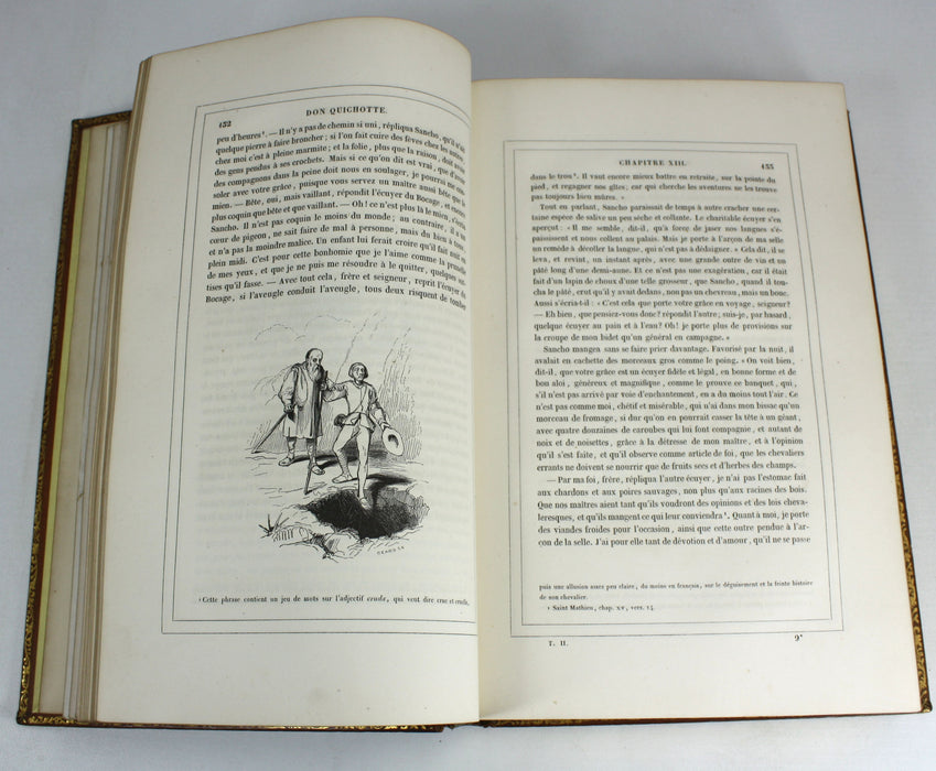 Don Quichotte, Miguel de Cervantes Saavedra, Tome Duexieme, 1840 presentation copy