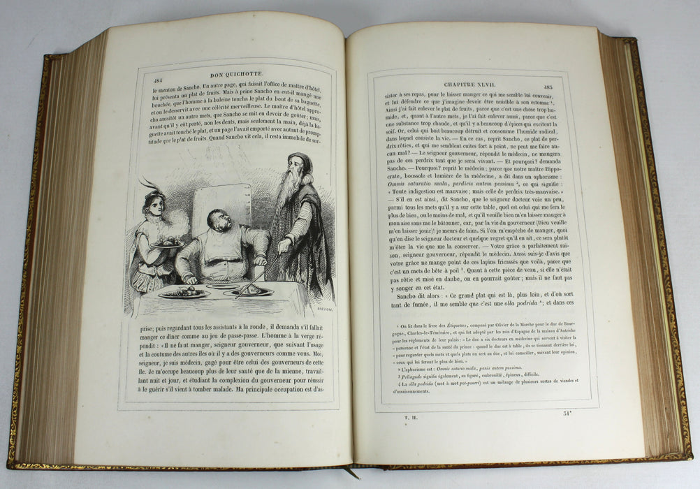 Don Quichotte, Miguel de Cervantes Saavedra, Tome Duexieme, 1840 presentation copy