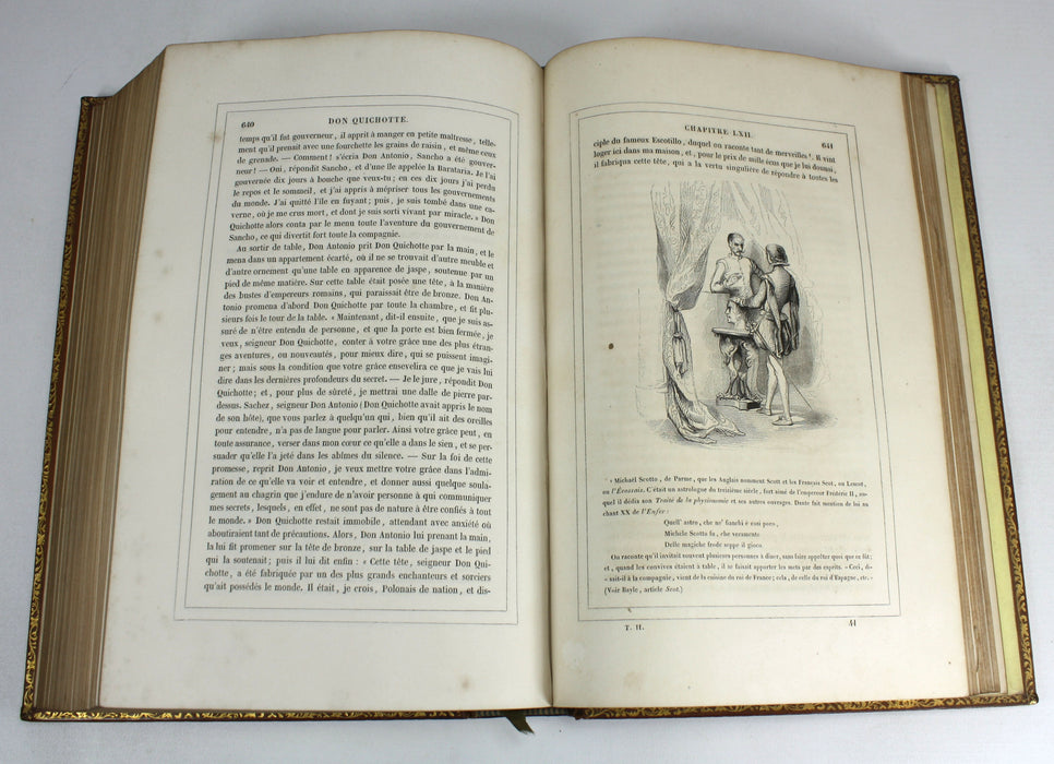 Don Quichotte, Miguel de Cervantes Saavedra, Tome Duexieme, 1840 presentation copy