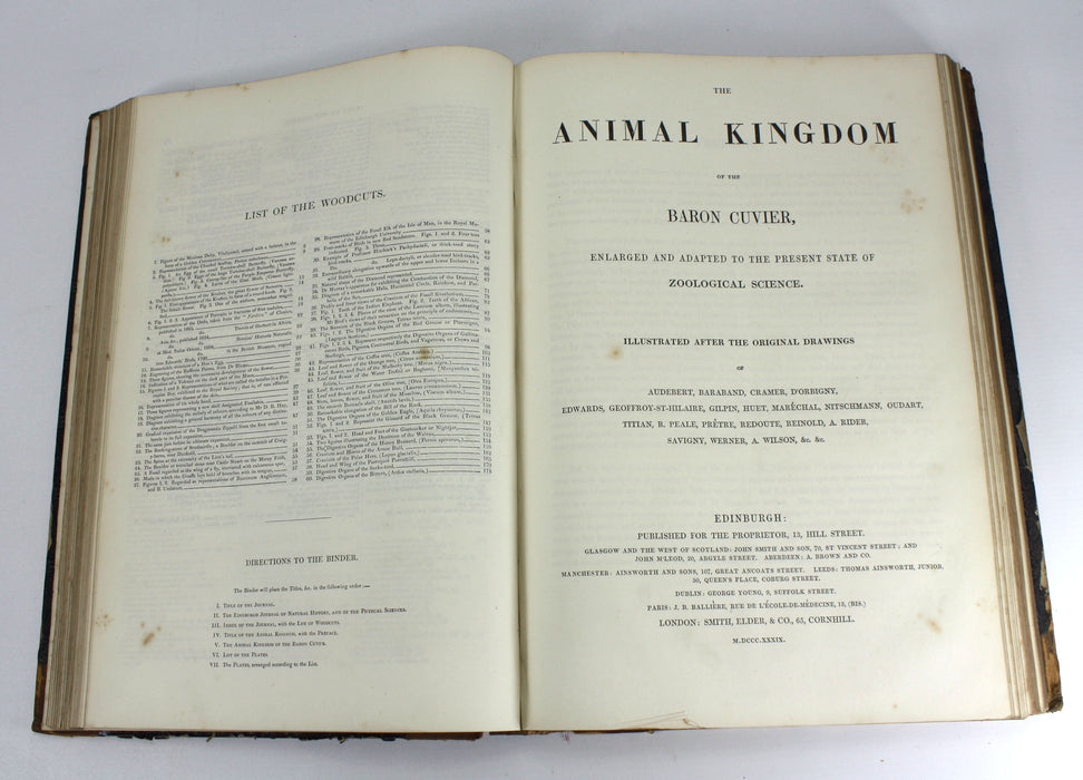 The Edinburgh Journal of Natural History, The Animal Kingdom of Baron Cuvier, 1835-1839, William Macgillivray