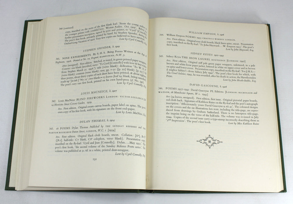 English Poetry An Illustrated Catalogue of First and Early Editions, John Hayward, 1950 limited edition