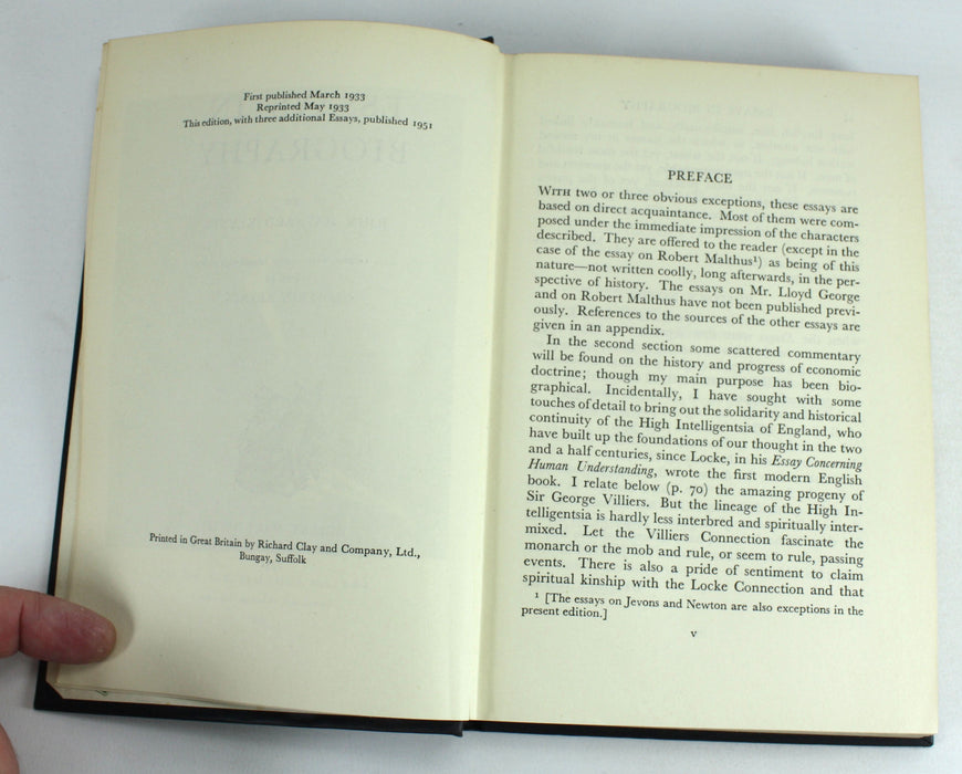 Essays in Biography by John Maynard Keynes, Geoffrey Keynes, 1951