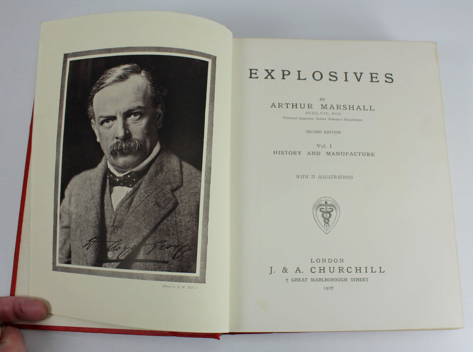 Explosives by Arthur Marshall 1917, 2 Volume Set