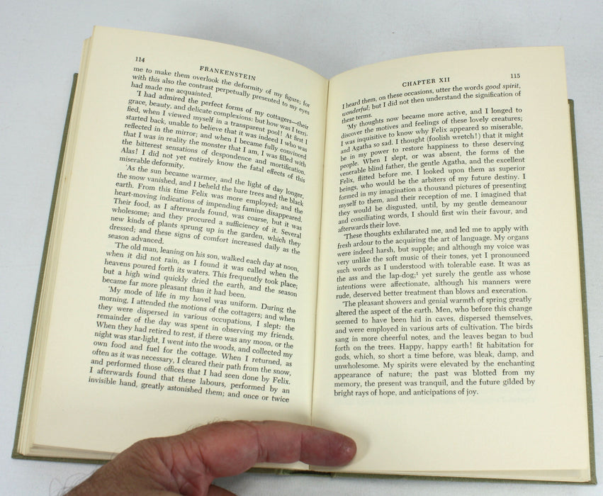 Frankenstein or The Modern Prometheus by Mary W. Shelley, Oxford, 1969