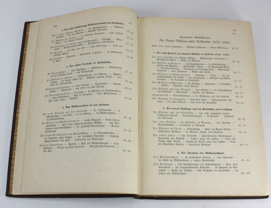 Geschichte der Basler Mission, 1815-1899, Paul Eppler, 1900. 6 Maps.