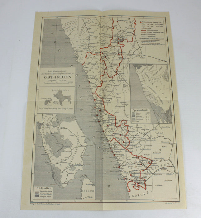 Geschichte der Basler Mission, 1815-1899, Paul Eppler, 1900. 6 Maps.