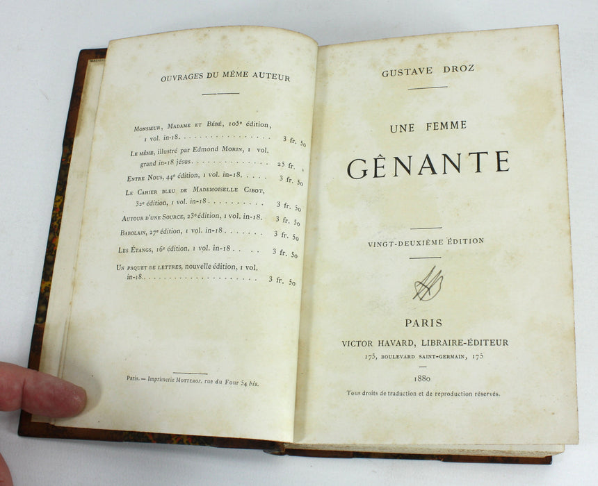 Une Femme Genante by Gustave Droz, 1880