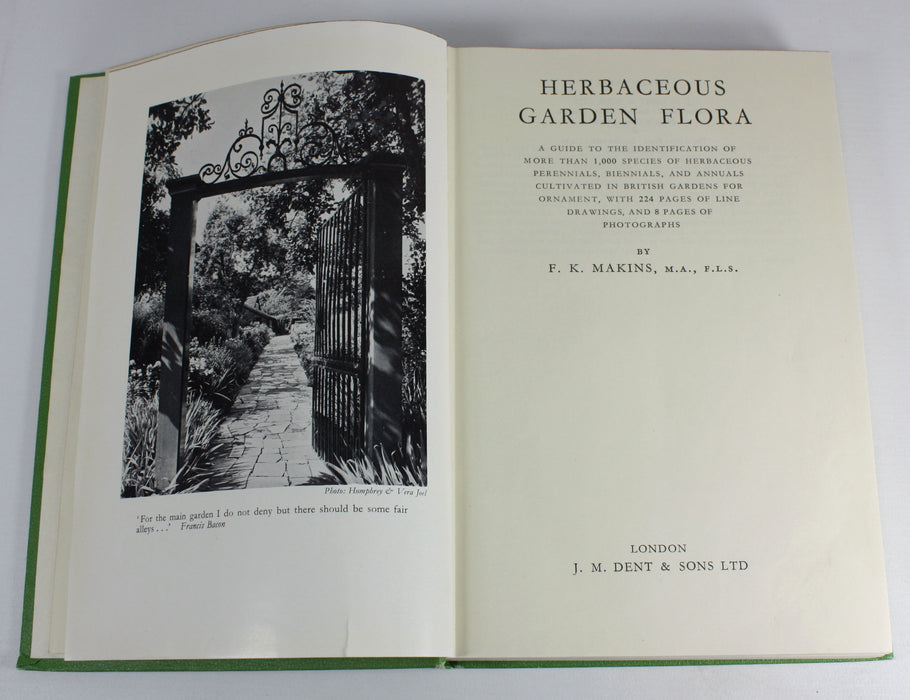 Herbaceous Garden Flora, F K Makins, 1957