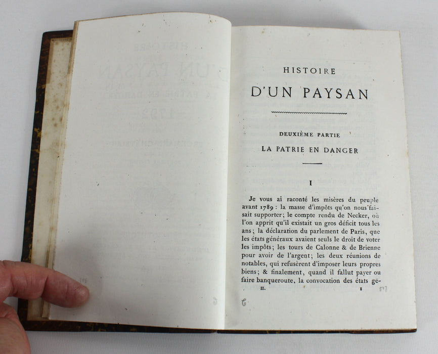 Histoire D'Un Paysan; La Patrie en Danger 1792, Erckmann-Chatrian, 1871