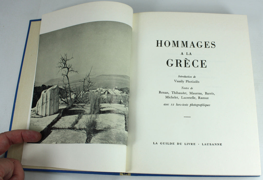 Hommages A La Grece, Vassily Photiades, La Guilde Du Livre, Lausanne, 1942. Limited edition.