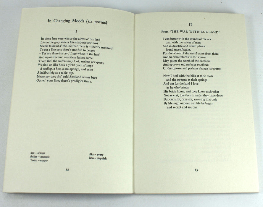A Clyack-Sheaf by Hugh MacDiarmid, Uncorrected Proof, 1969