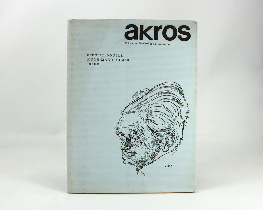 Akros, Special Hugh MacDiarmid double issue, August 1977