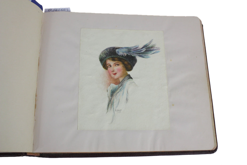 Album with 7 Original Works of Art, 1916-1928. Artists' Book.