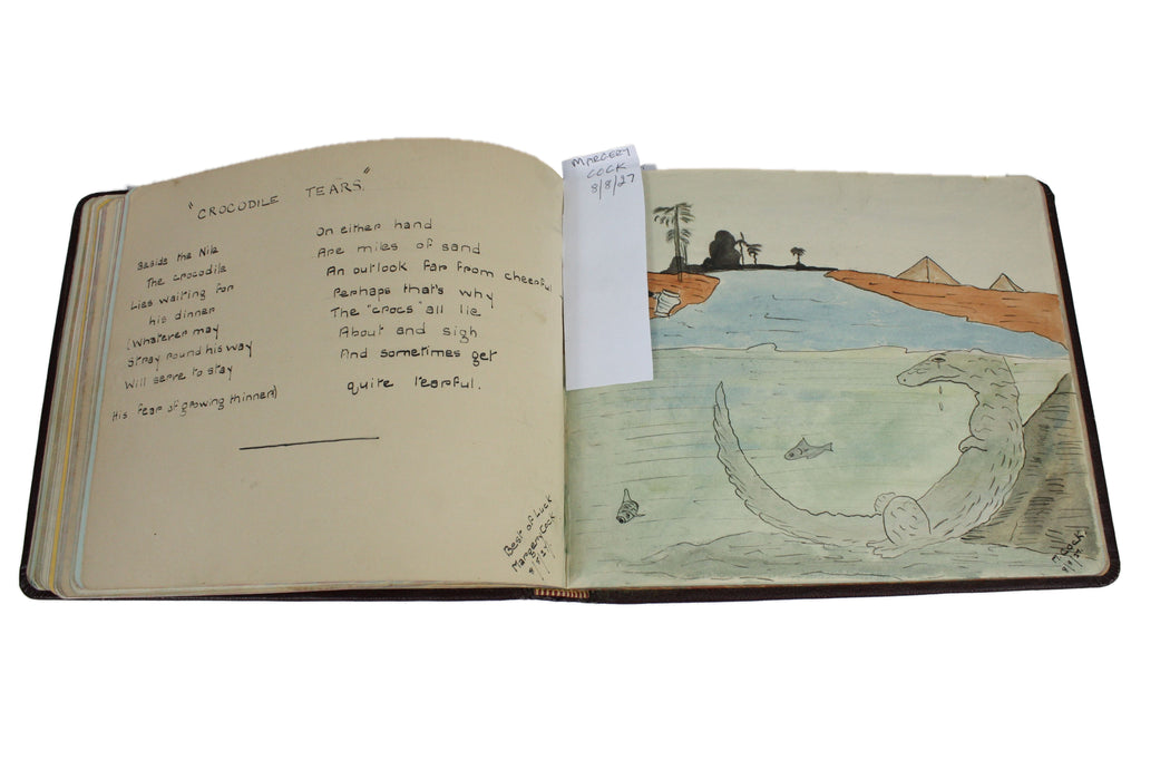 Album with 7 Original Works of Art, 1916-1928. Artists' Book.