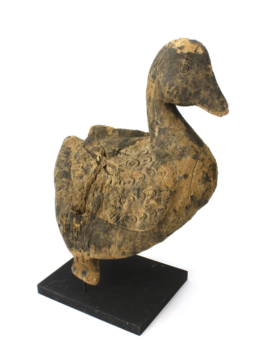 Old Thai Woodcarved Statue, Duck, 48cm high, TWDF04