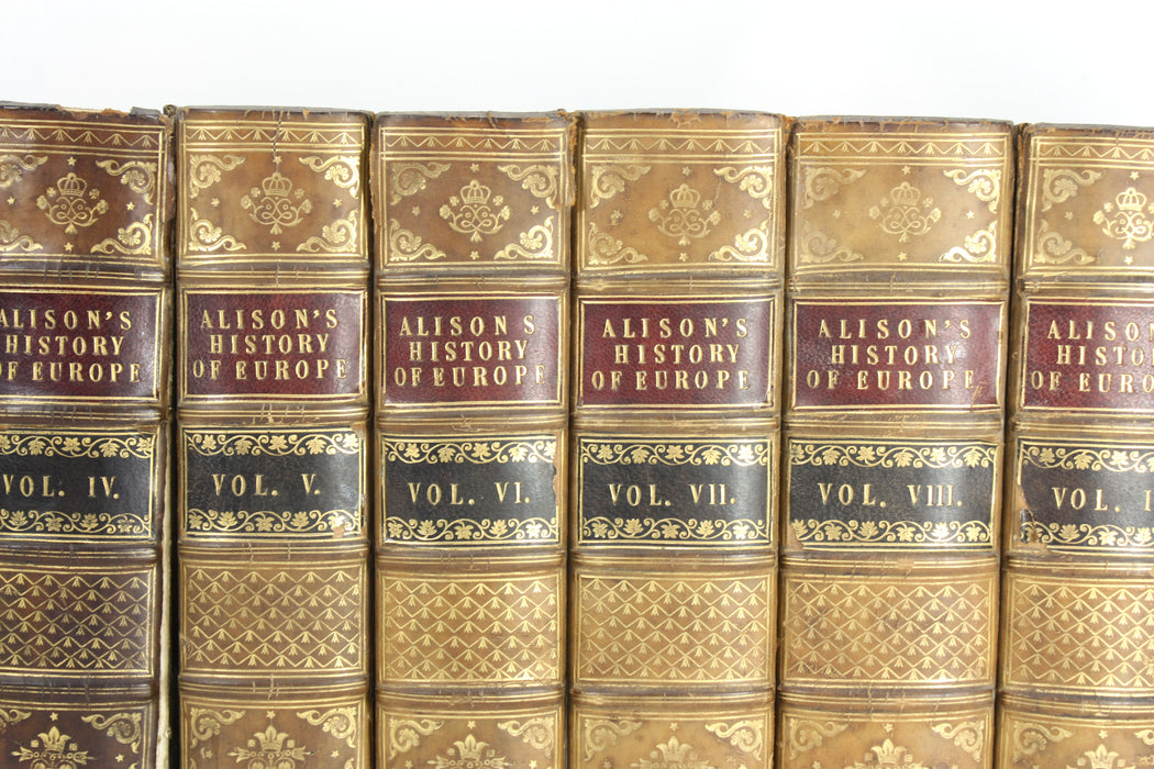Archibald Alison, History of Europe, 1843, 10 Volumes. French History.