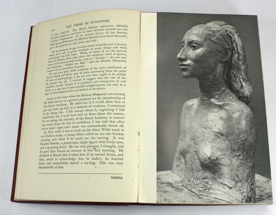 Jacob Epstein; Let There Be Sculpture; An Autobiography, 1940 first edition