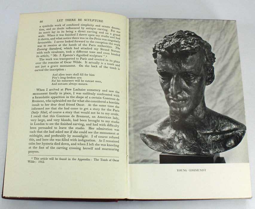 Jacob Epstein; Let There Be Sculpture; An Autobiography, 1940 first edition