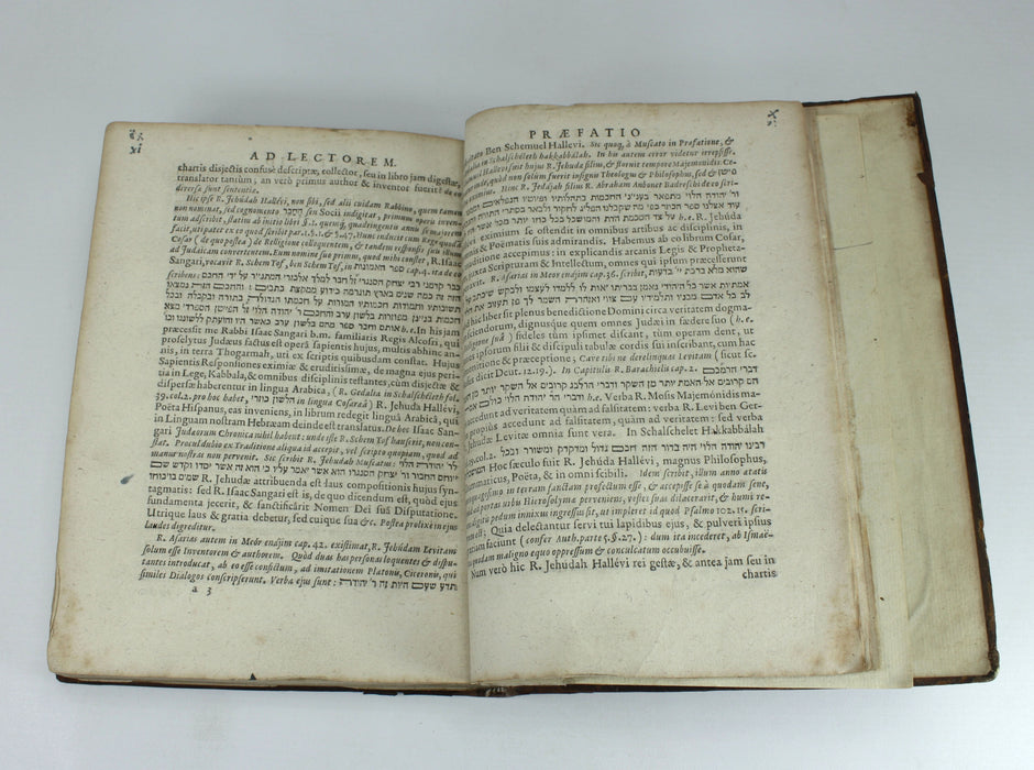 The Kuzari: Liber Cosri Continens Colloquium trans. Johannes Buxtorfius, 1660 First edition.