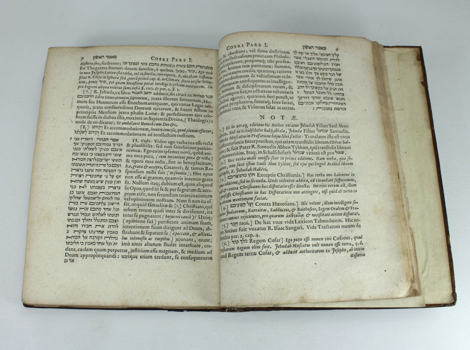 The Kuzari: Liber Cosri Continens Colloquium trans. Johannes Buxtorfius, 1660 First edition.