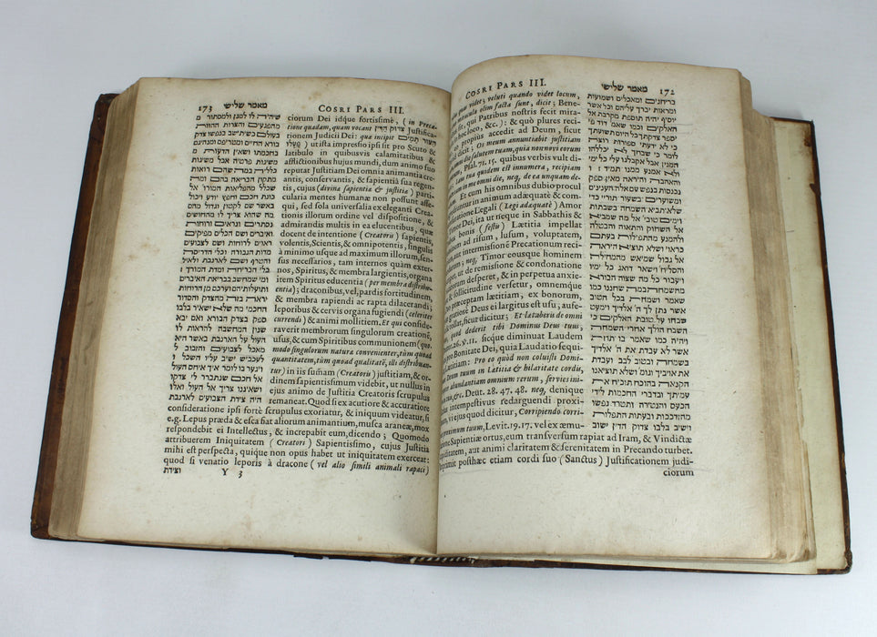 The Kuzari: Liber Cosri Continens Colloquium trans. Johannes Buxtorfius, 1660 First edition.